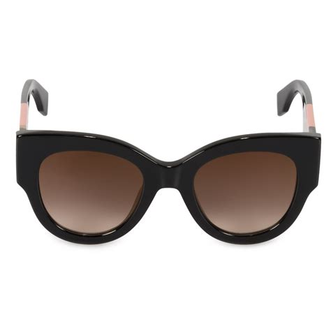 fendi cat eye sunglasses black